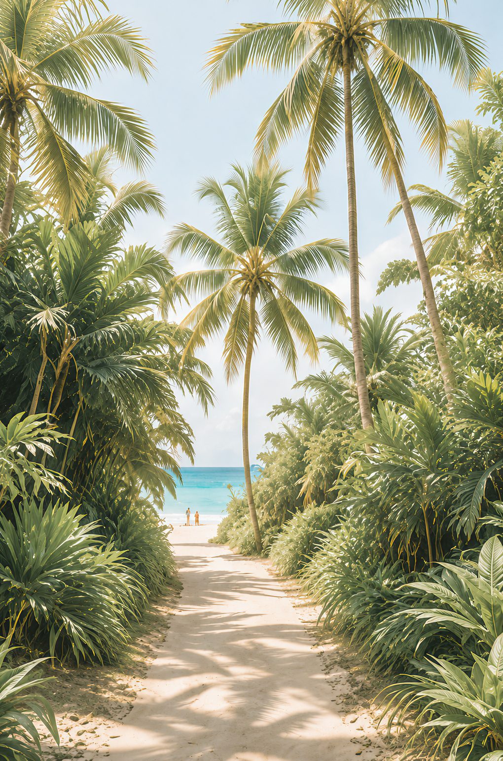 Path through the palms